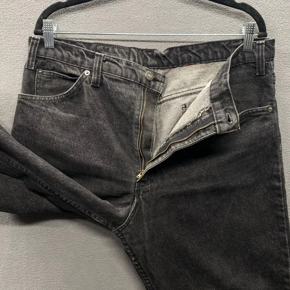 Vtg 80s Levis 540 Jeans Leather Tab‎ Mens Black Relaxed Straight USA No Size Tag